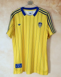 2526 Leeds retro yelllow soccer jersey size S-4XL